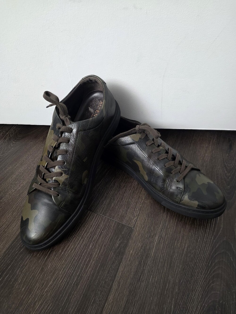 Allen Edmonds Canal Court Camo Leather Sneakers 11.5 D